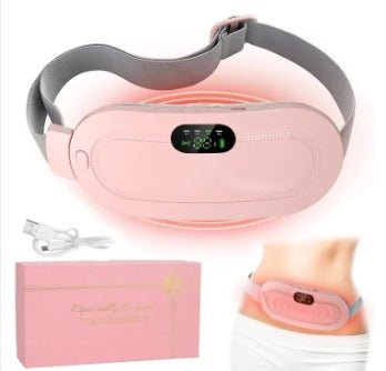 Rechargeable Electric Menstrual Heating Pad Belt | Adjustable Heat & Massage for Period Pain Relief | Comfortable Waist Heating Pad for Cramps & Relaxation