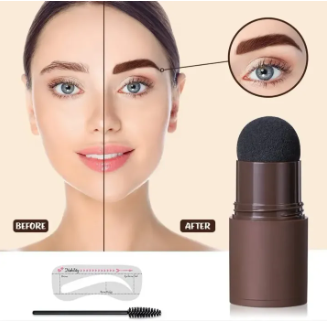 Hair dye Instant Temporary Coloring Hair Lipstick Shape Hair Dye Pen Covering White Hair Disposable Color Stick - Black/Brown